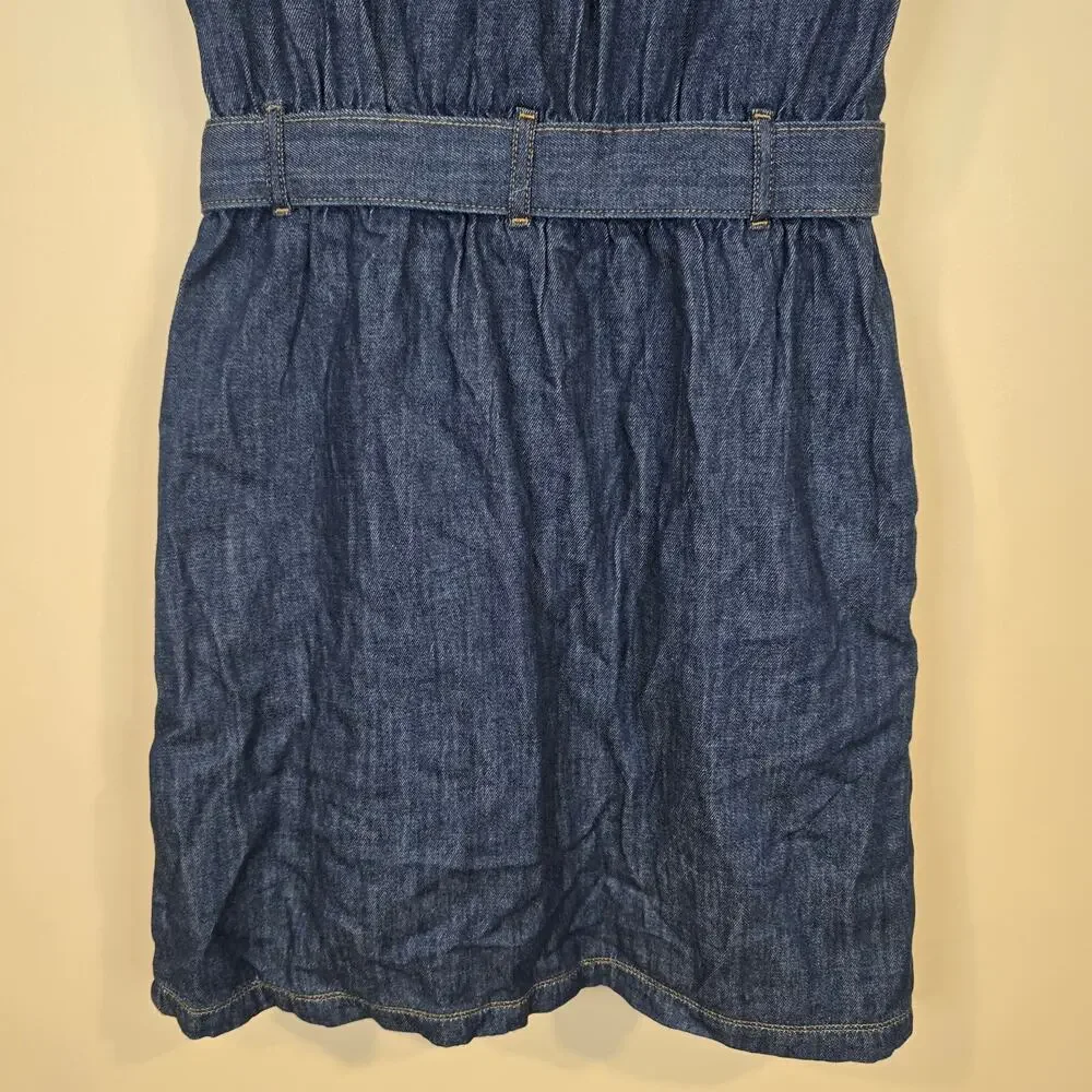 NEW NWT Women's J. Crew Denim Button Front Belted Shirt Dress | Size 2 - Picture 8 of 10